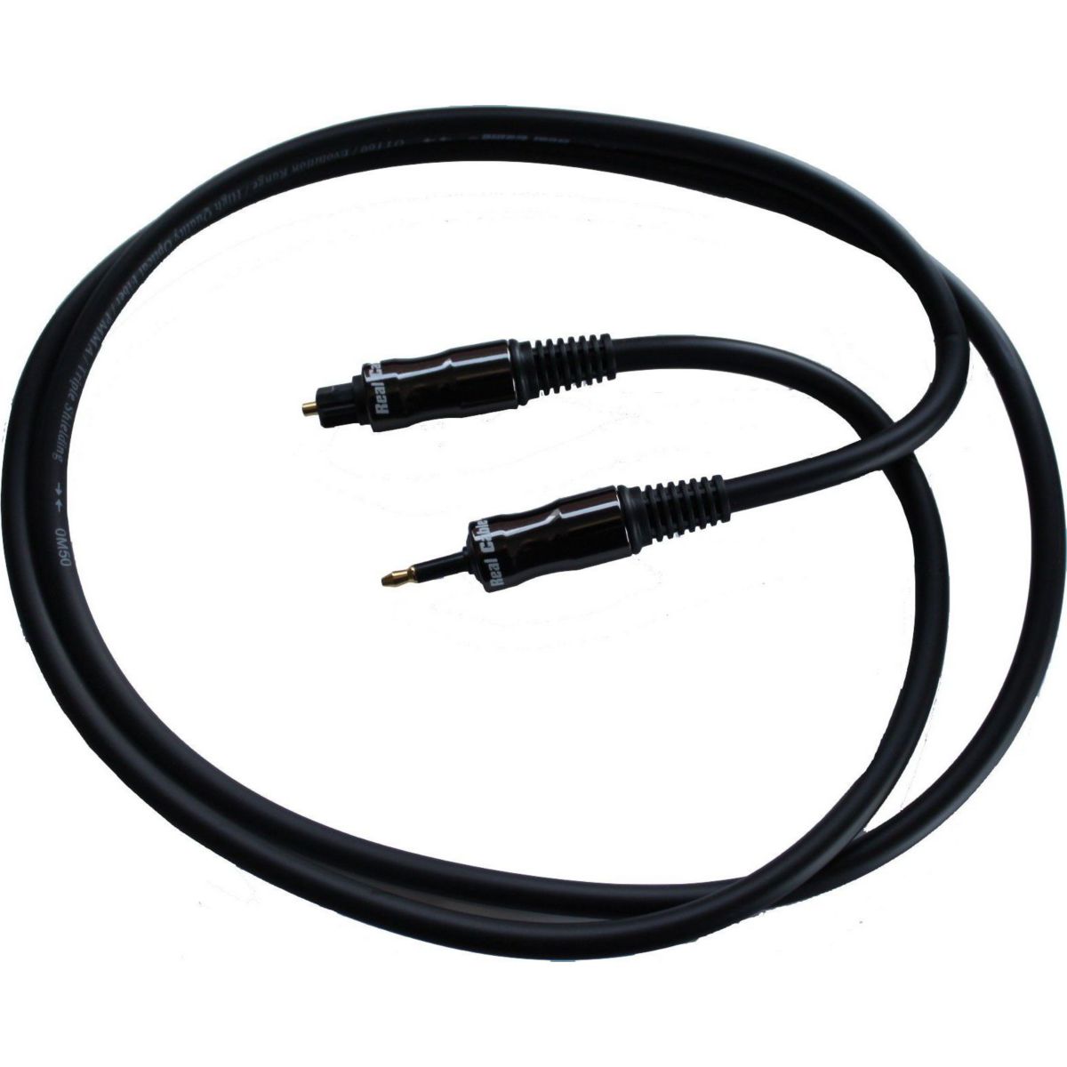 Câble REAL CABLE Optique vers jack 1M20 (photo) Câble REAL CABLE Optique vers jack 1M20 (photo)