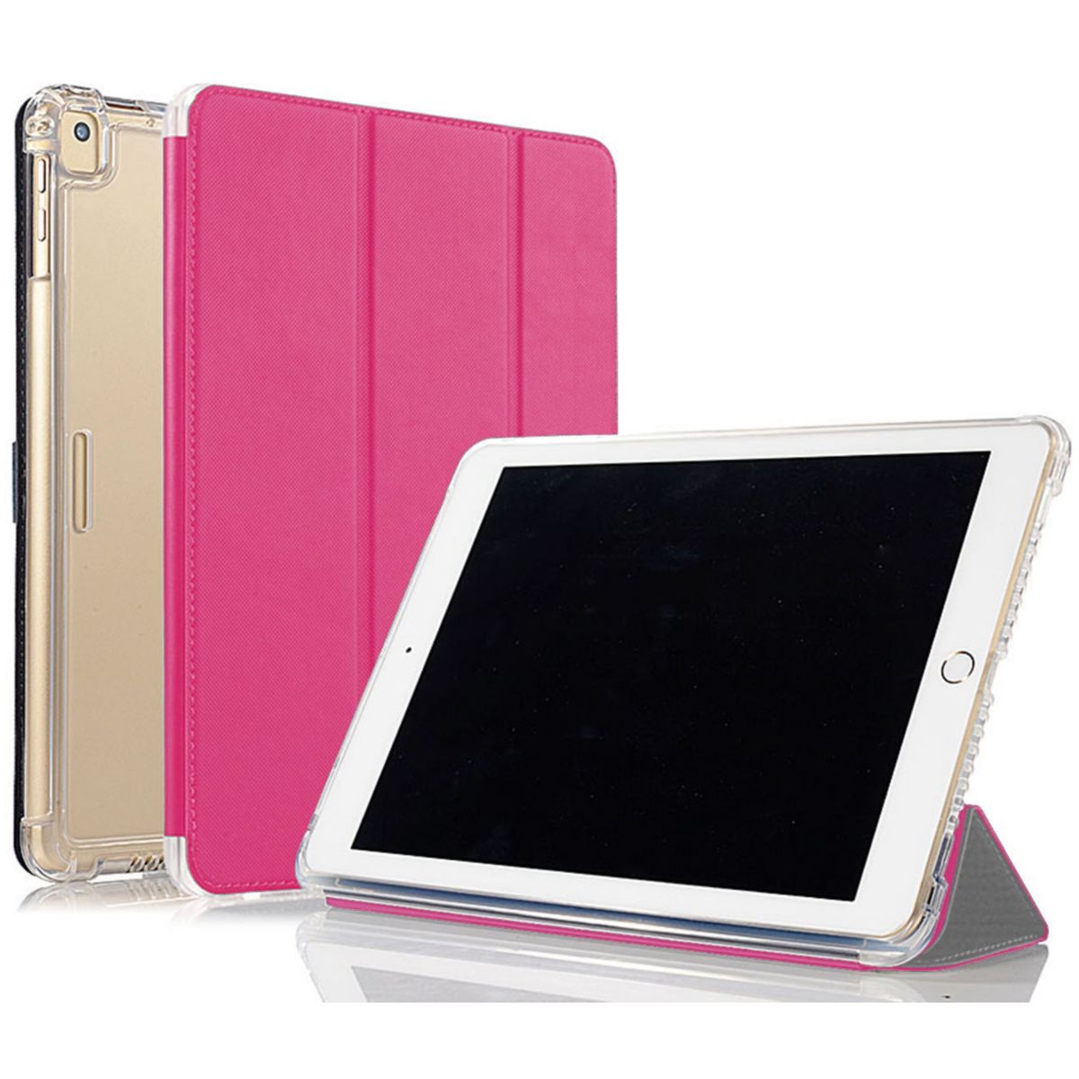 Coque IBROZ Antichoc + Smart Cover iPAD 9.7 Rose (photo) Coque IBROZ Antichoc + Smart Cover iPAD 9.7 Rose (photo)