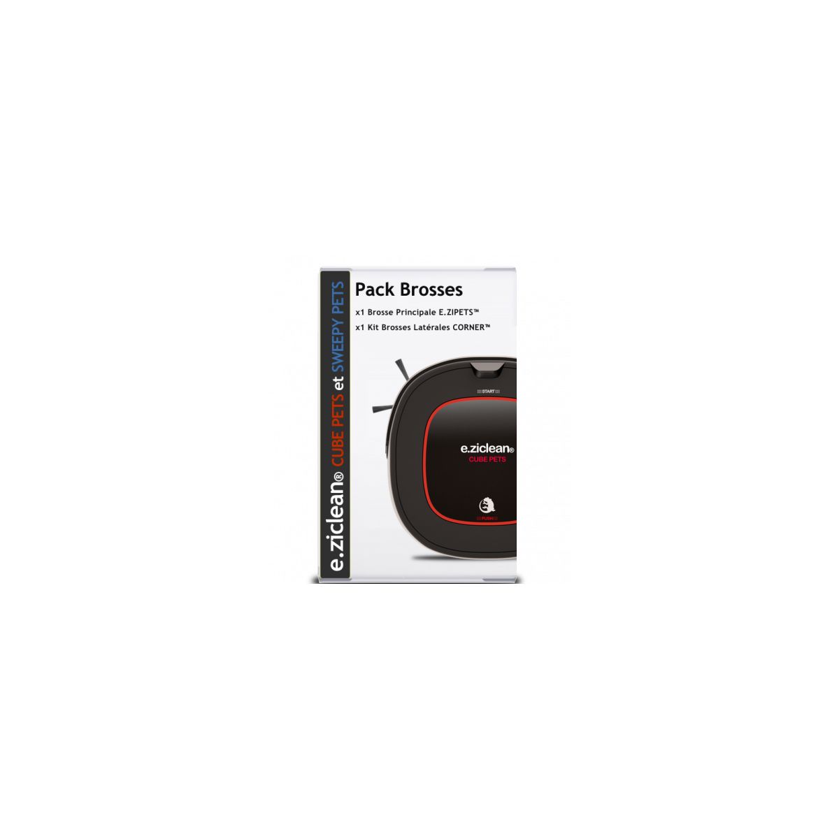 Brosse E.ZICOM Pack brosses sweepy One pets