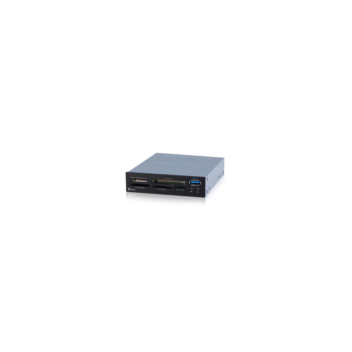 Lecteur de carte mémoire HEDEN cartes internes 3.5'' USB3.0 + 1port USB (photo) Lecteur de carte mémoire HEDEN cartes internes 3.5'' USB3.0 + 1port USB (photo)