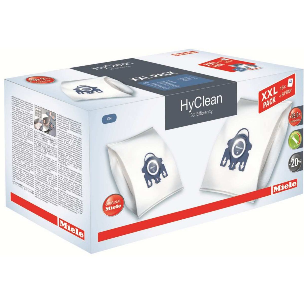 Sac aspirateur MIELE HyClean PACK XXL GN 3D
