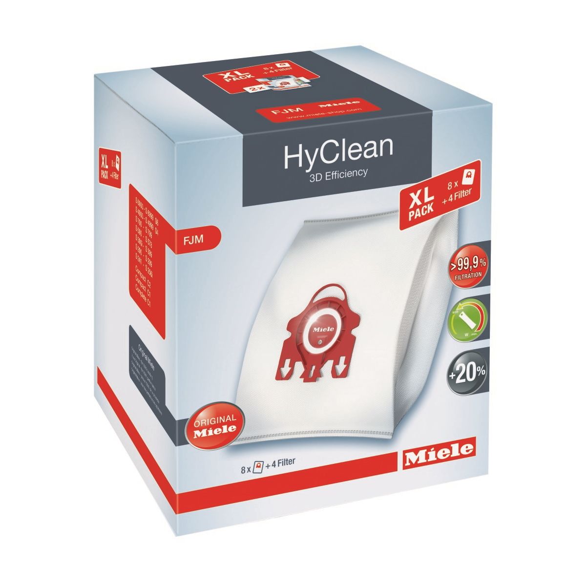 Sac aspirateur MIELE Pack XL Hyclean 3D FJM