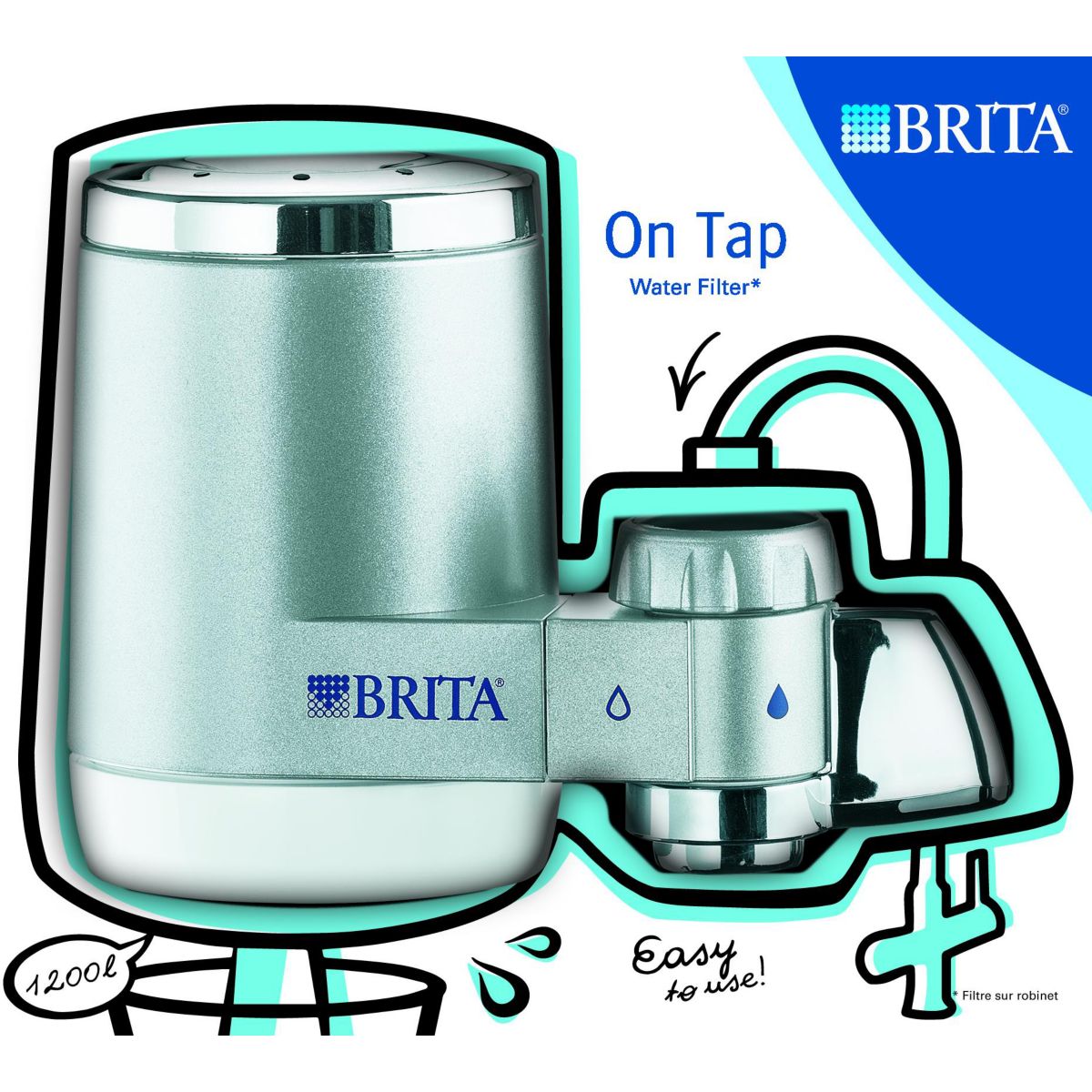 Robinet filtrante BRITA On Tap Silver