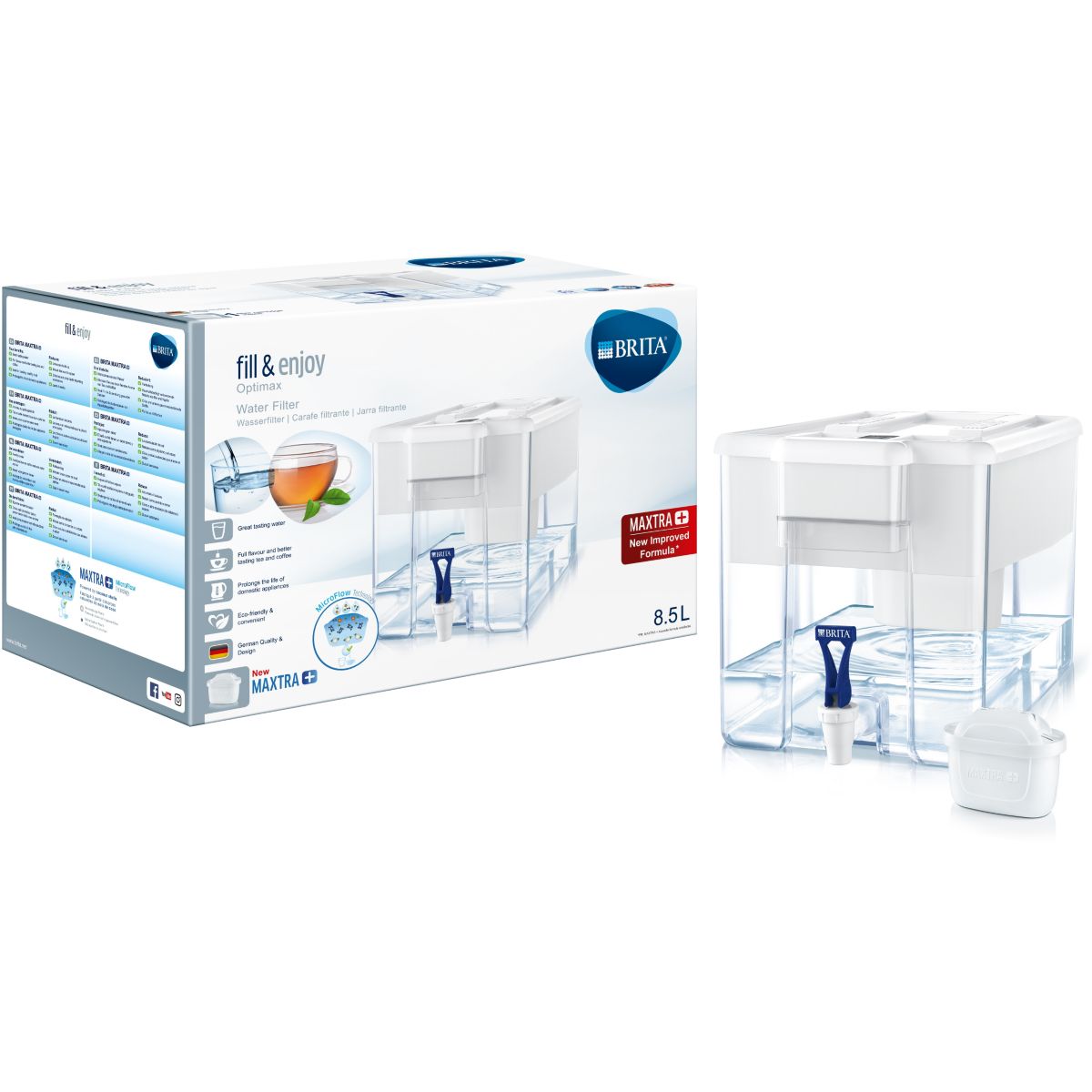 Carafe BRITA Optimax blanc + 1 cartouche