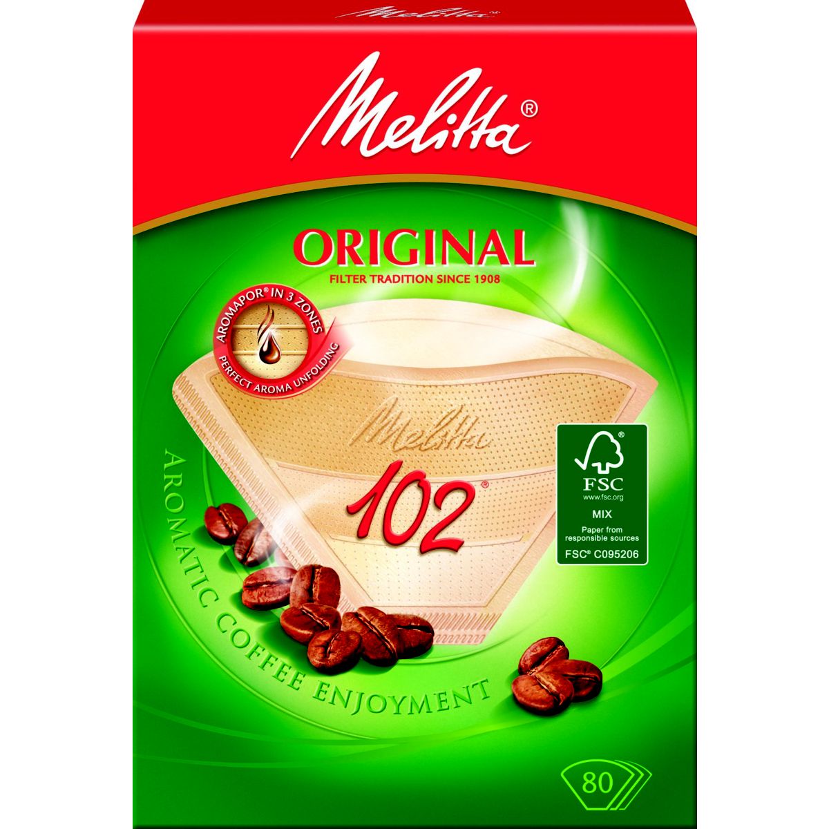Filtre MELITTA 80 filtres brun 102 - 8-1