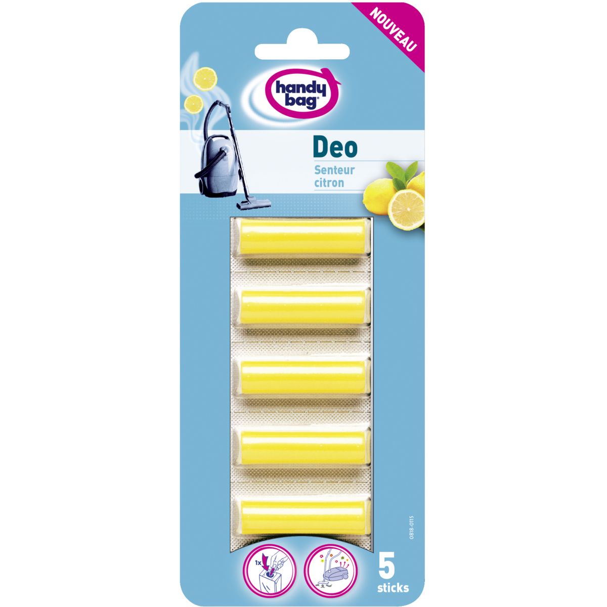 Parfum aspirateur HANDY BAG DEO STICKS CITRON *5
