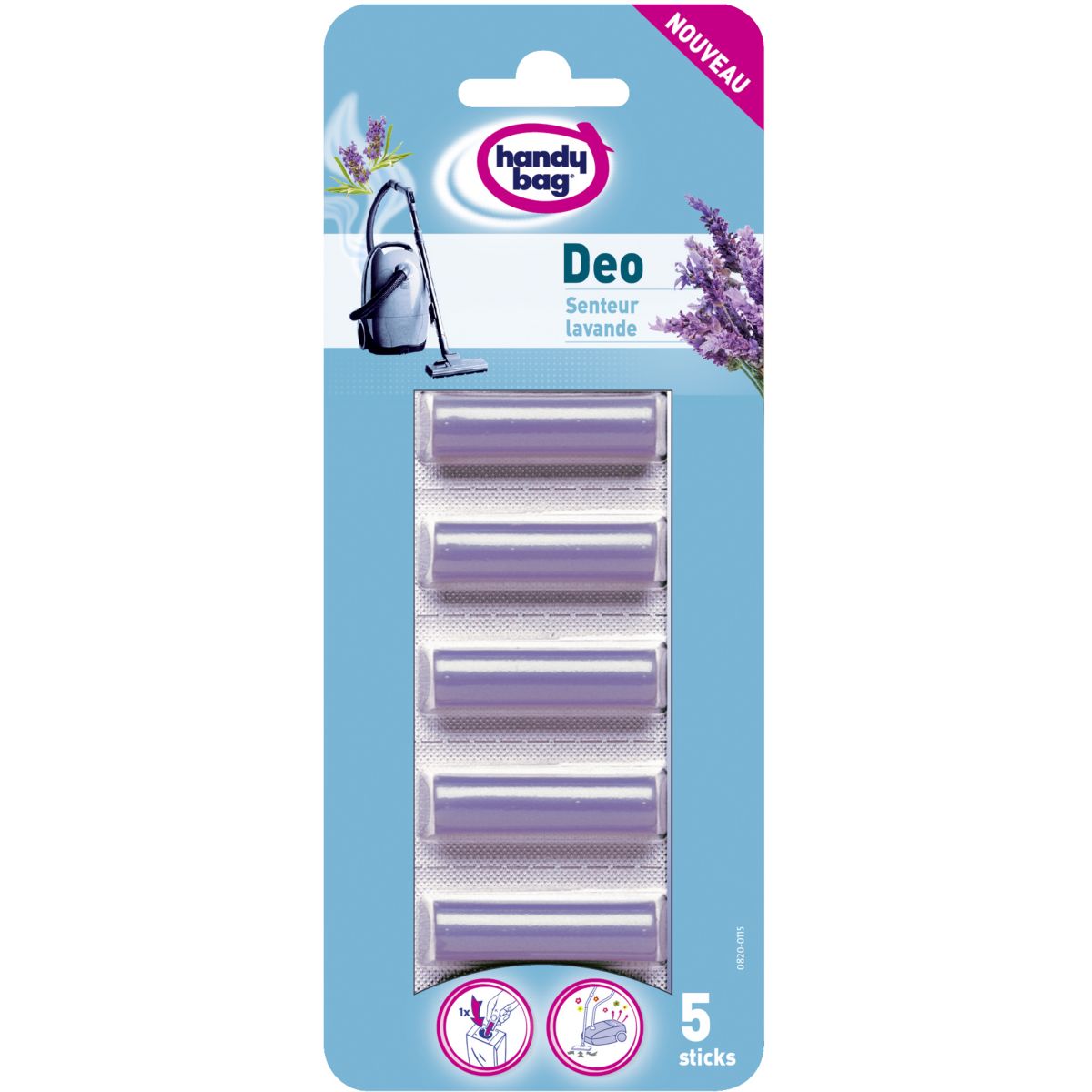 Parfum aspirateur HANDY BAG DEO STICKS LAVANDE *5