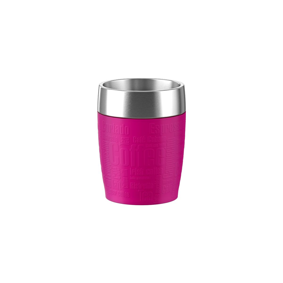 Mug isotherme EMSA Isotherme 0.2L inox/framboise