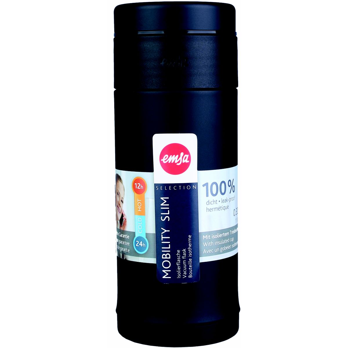 Bouteille isotherme EMSA Mobility isotherme noir 0.32L