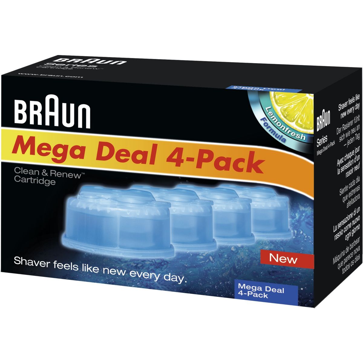 Lotion de nettoyage BRAUN CCR4:lotion nettoyante x4