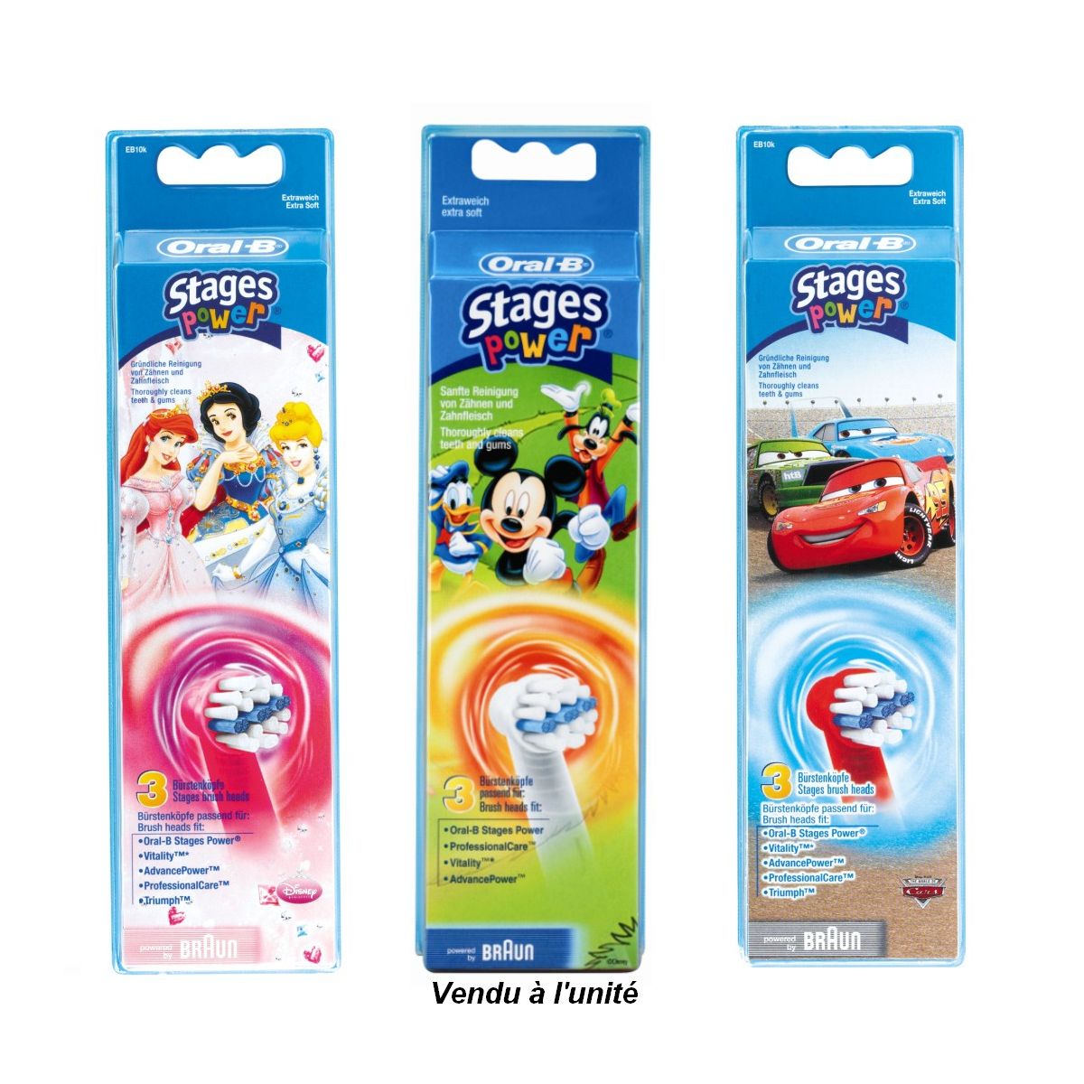 Brossette dentaire ORAL-B EB10 Kids x3 (photo) Brossette dentaire ORAL-B EB10 Kids x3 (photo)