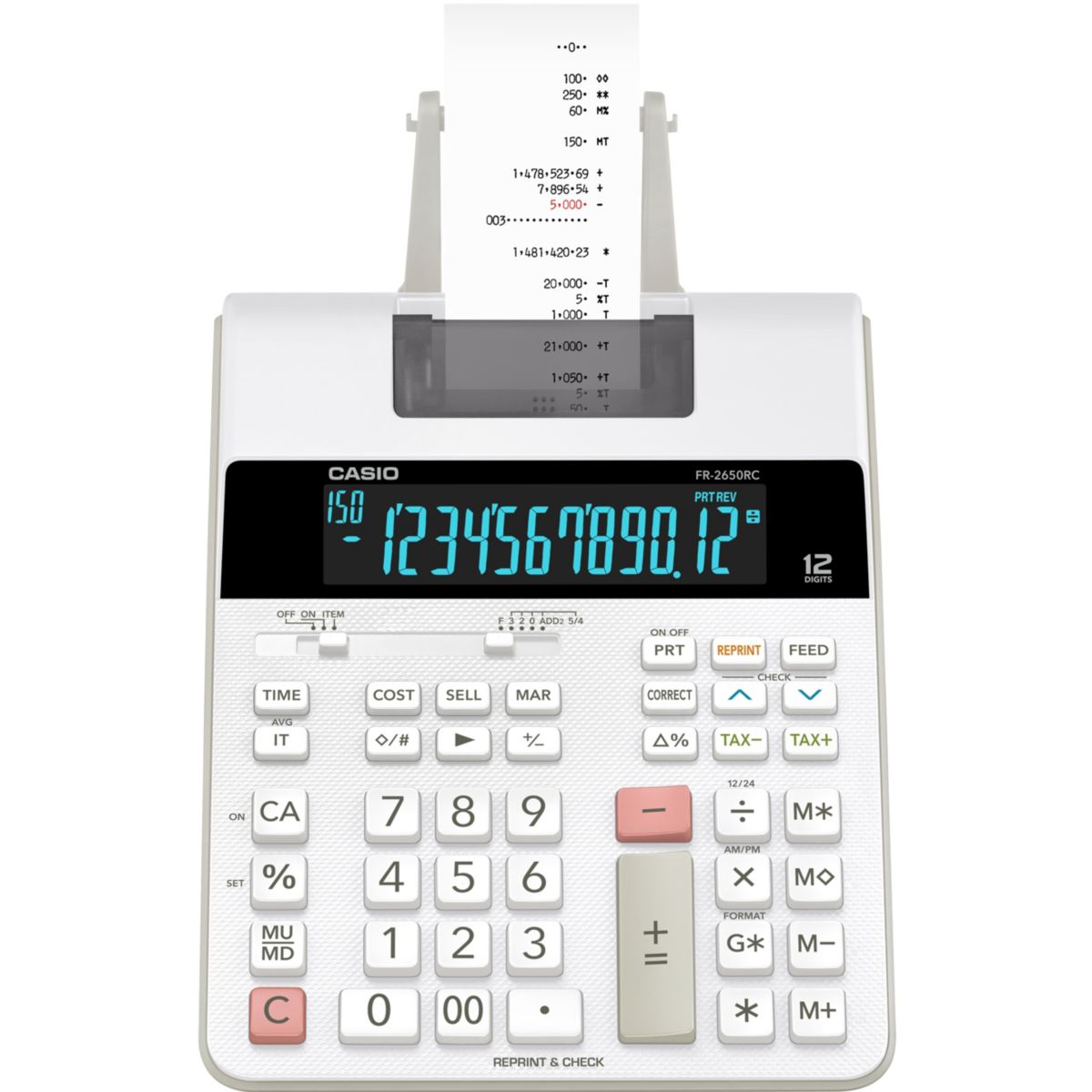 Calculatrice imprimante CASIO FR-2650RC (photo) Calculatrice imprimante CASIO FR-2650RC (photo)