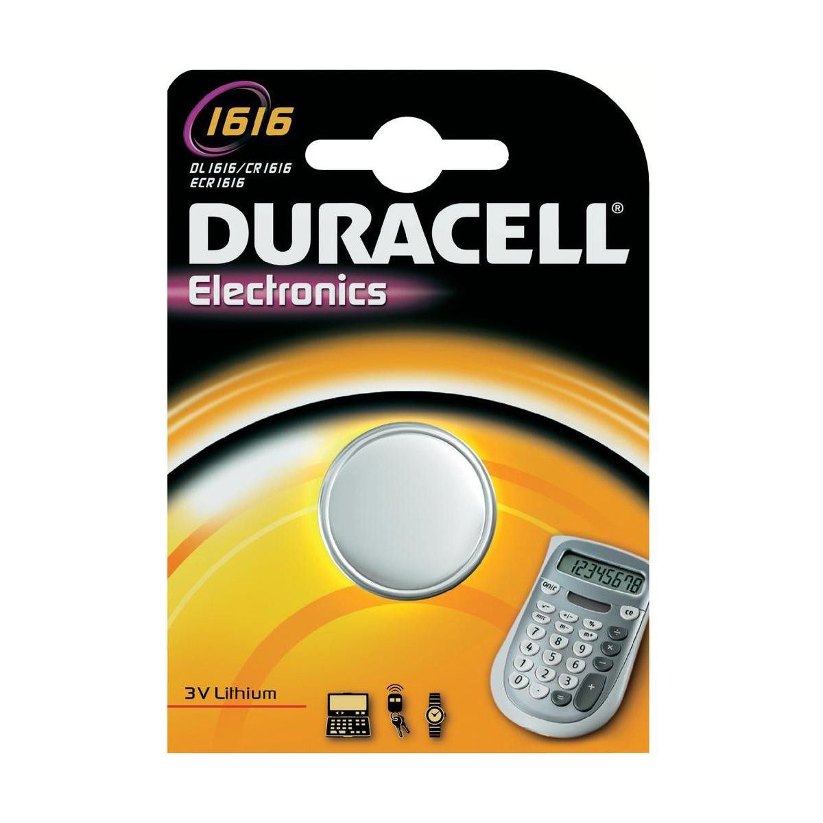 Pile DURACELL 1616 X1 (photo) Pile DURACELL 1616 X1 (photo)