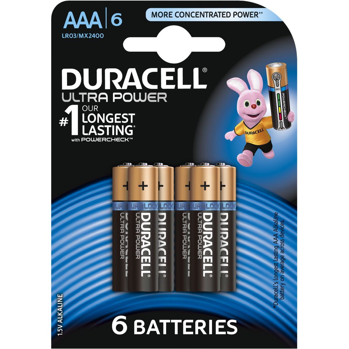 Pile DURACELL AAA x6 Ultra Power LR03 (photo) Pile DURACELL AAA x6 Ultra Power LR03 (photo)