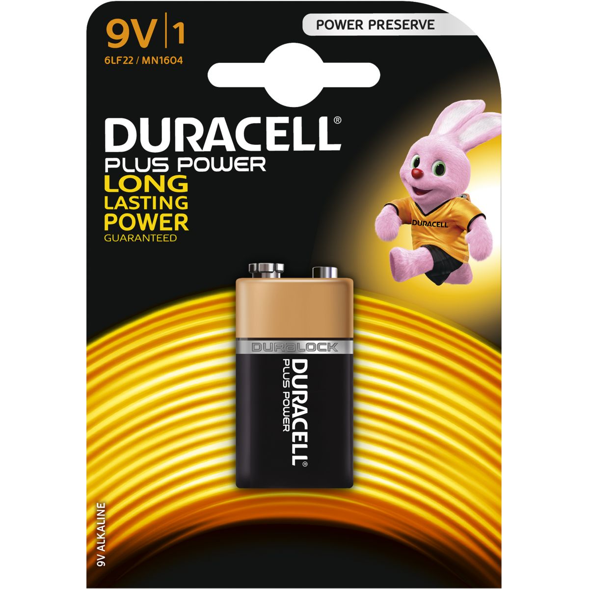Pile DURACELL 9 Volts x1 Plus Power (photo) Pile DURACELL 9 Volts x1 Plus Power (photo)
