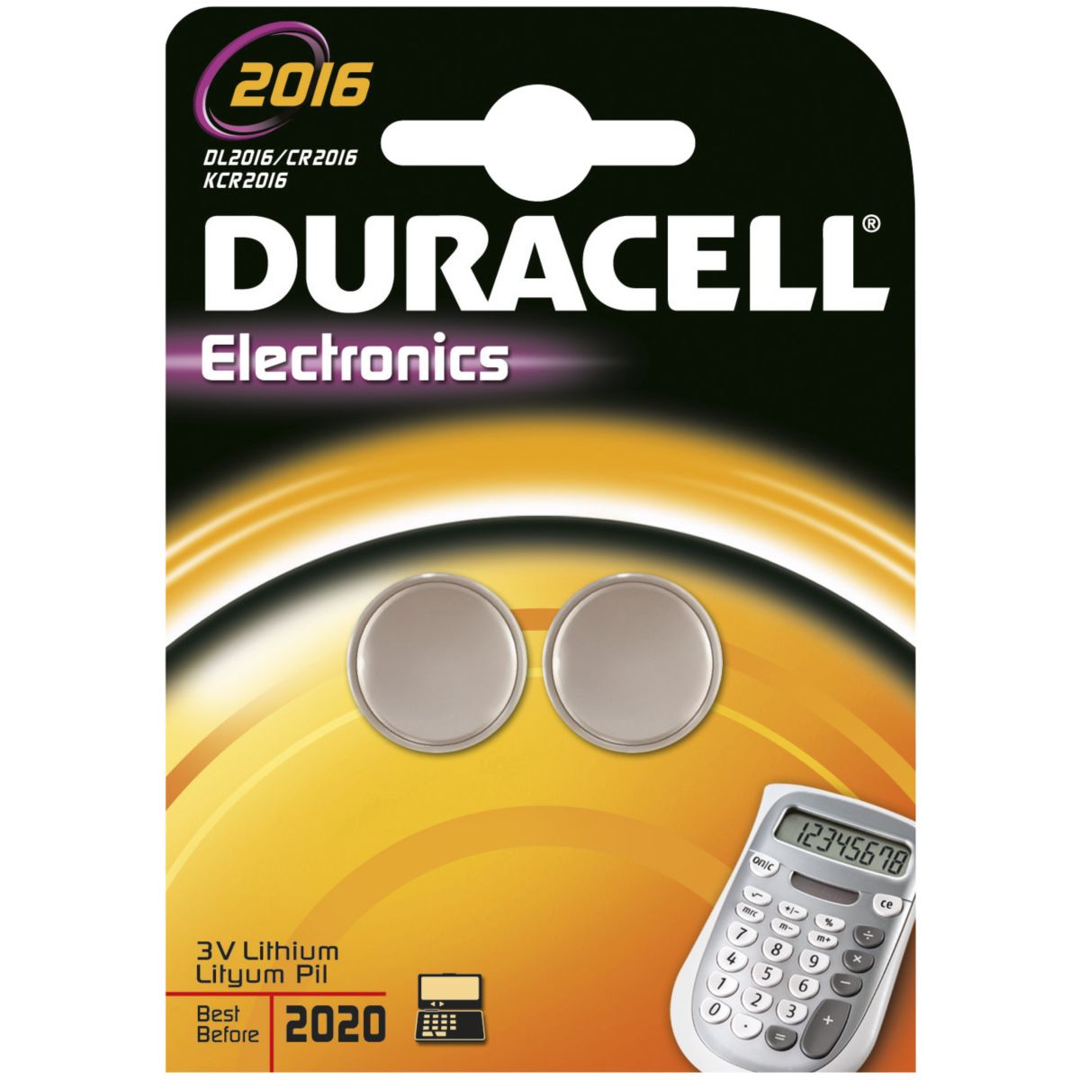 Pile DURACELL Lithium DL 2016 x2 (photo) Pile DURACELL Lithium DL 2016 x2 (photo)