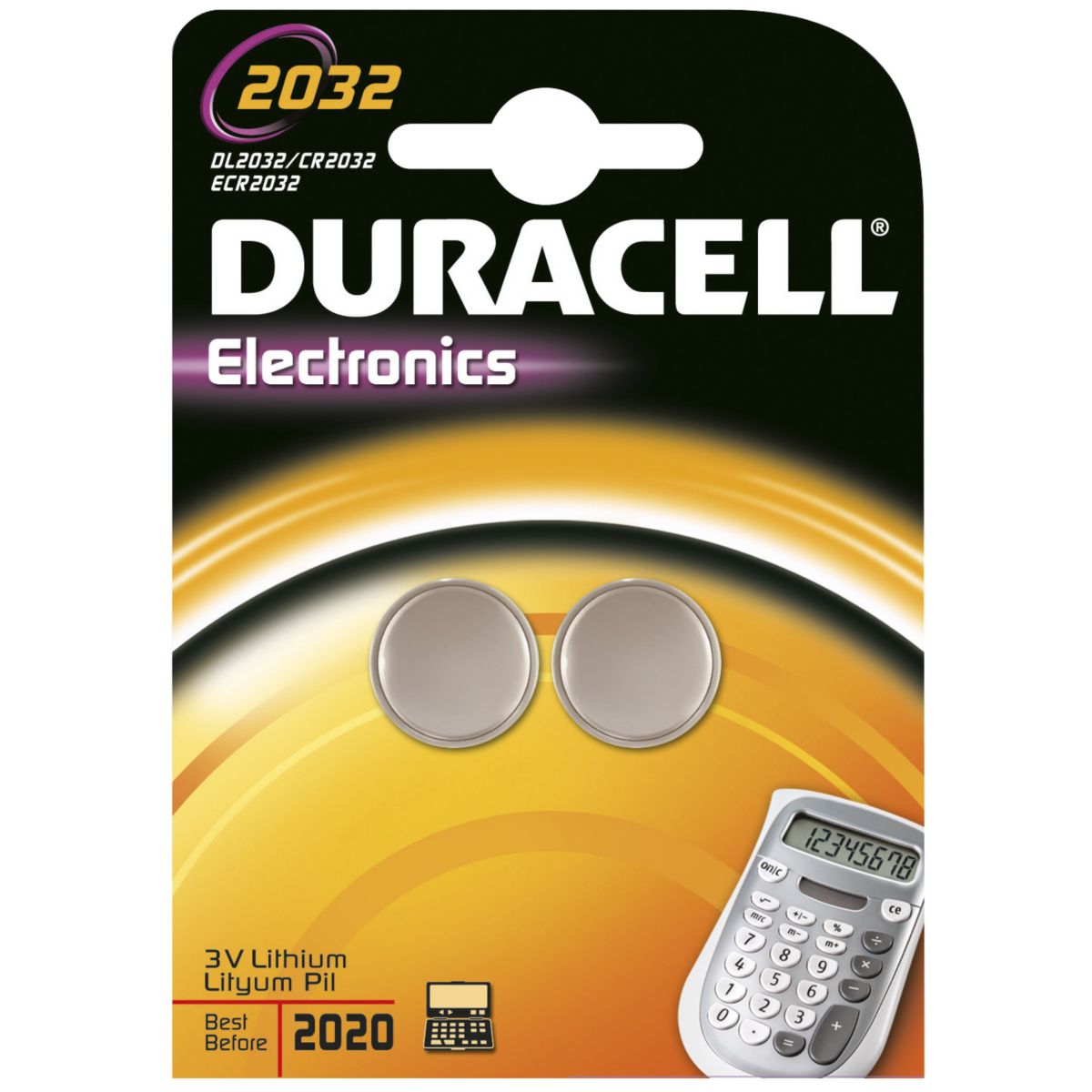 Pile DURACELL Lithium DL 2032 x2 (photo) Pile DURACELL Lithium DL 2032 x2 (photo)