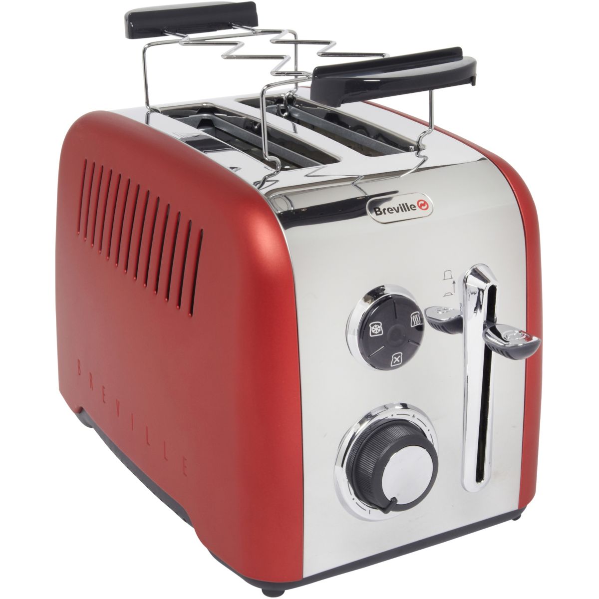 Grille-pain BREVILLE VTT536X-01 Acier/Rouge nacré