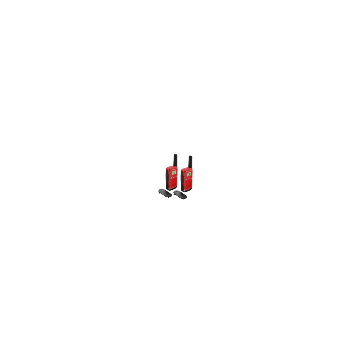 Talkie walkie MOTOROLA TLKR-T42 WE TWIN PACK rouge (photo) Talkie walkie MOTOROLA TLKR-T42 WE TWIN PACK rouge (photo)