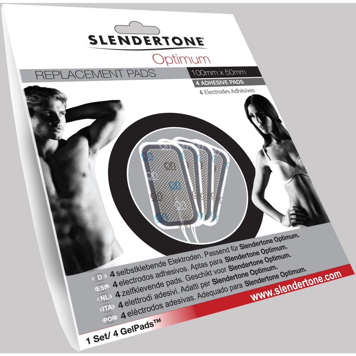 Electro-stimulation SLENDERTONE ELECTRODES OPTIMUM 50X100 (photo) Electro-stimulation SLENDERTONE ELECTRODES OPTIMUM 50X100 (photo)