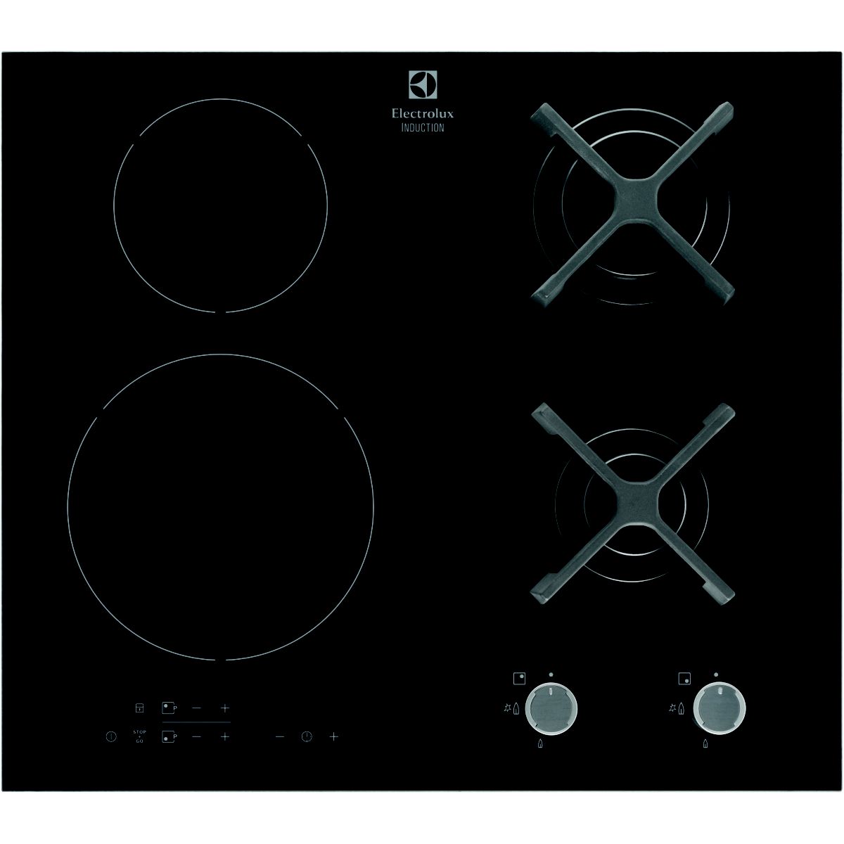 Table mixte induction gaz ELECTROLUX EGD6576NOK