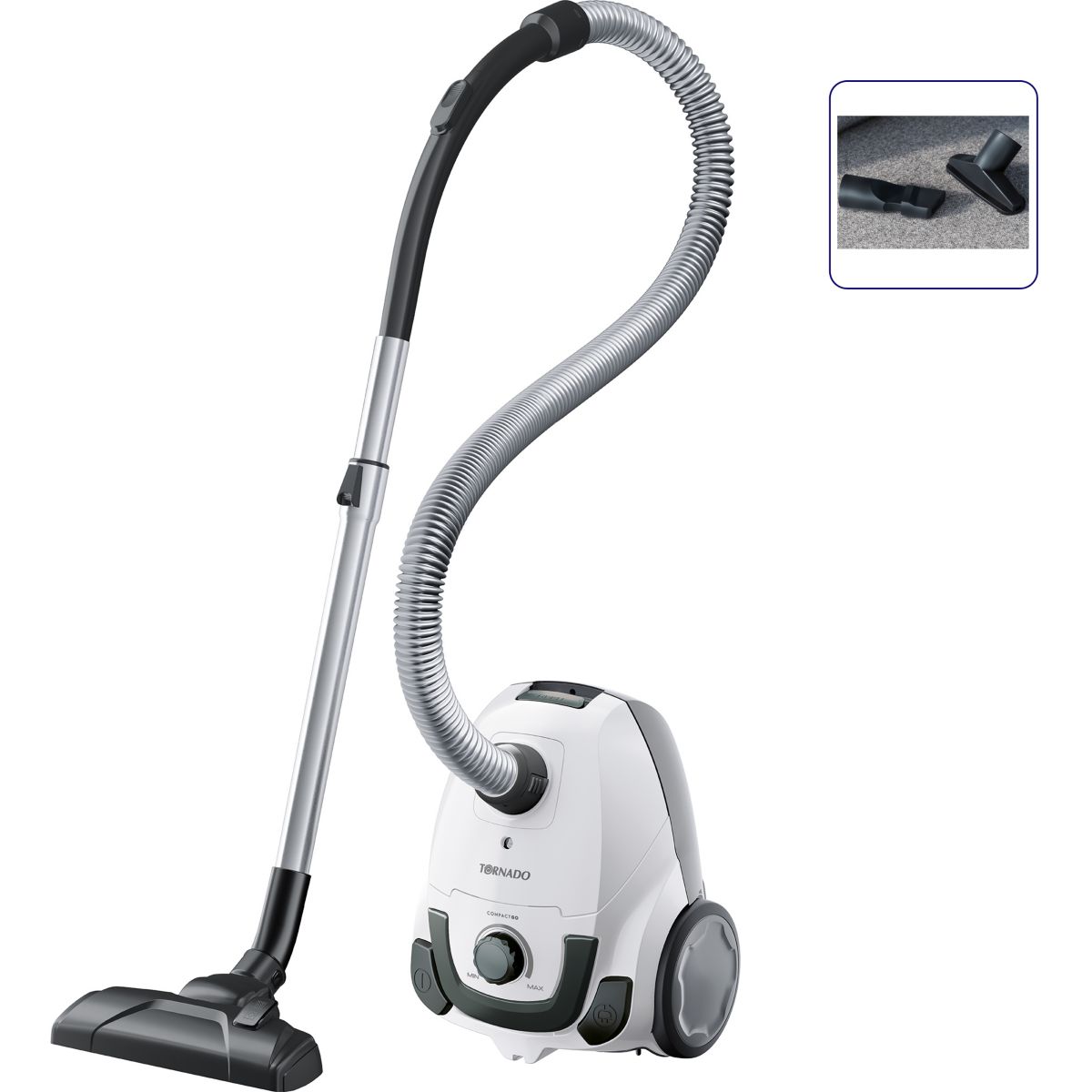 Aspirateur avec sac TORNADO Compact GO TOCG22IW