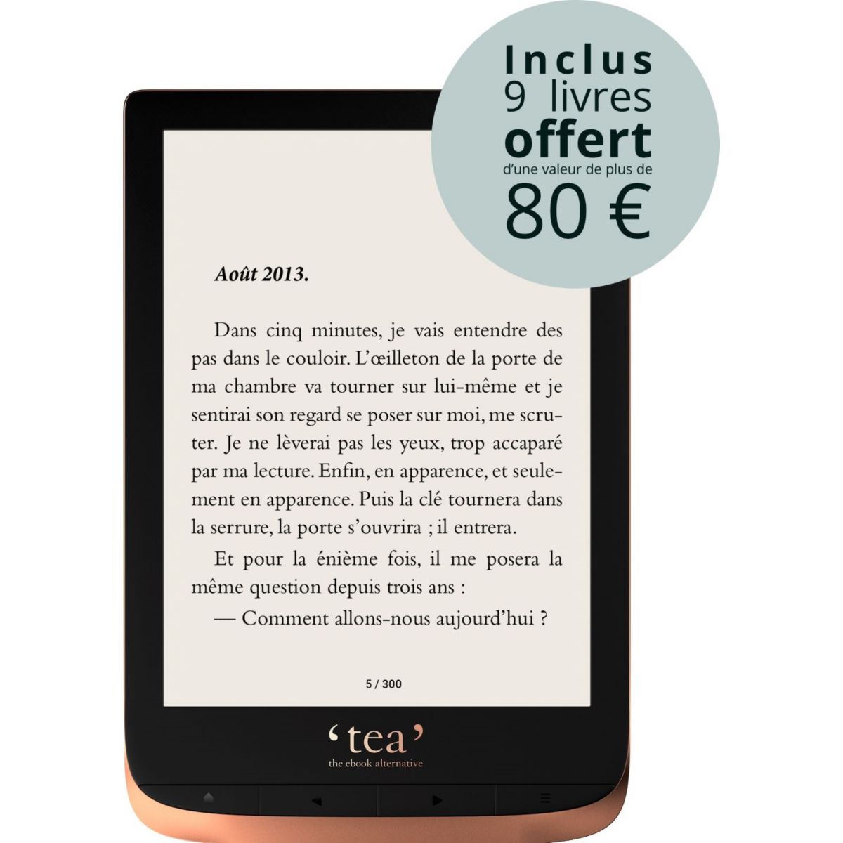 e-book TEA Touch HD + Pack d'ebooks OFFERT (photo) e-book TEA Touch HD + Pack d'ebooks OFFERT (photo)