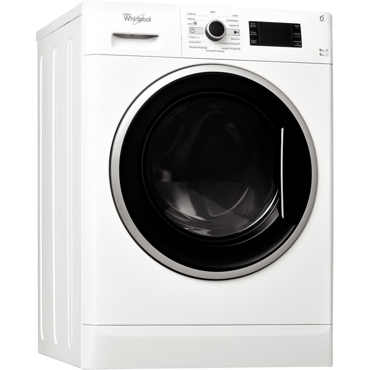 Lave linge séchant hublot WHIRLPOOL WWDC 9614