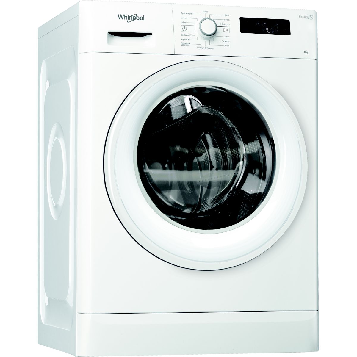 Lave linge compact WHIRLPOOL Freshcare FWSF61252WFR