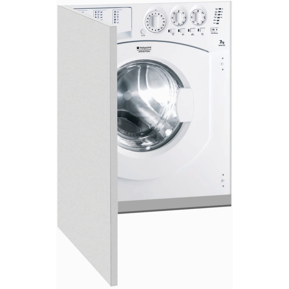 Lave linge séchant hublot encastrable HOTPOINT CAWD 129