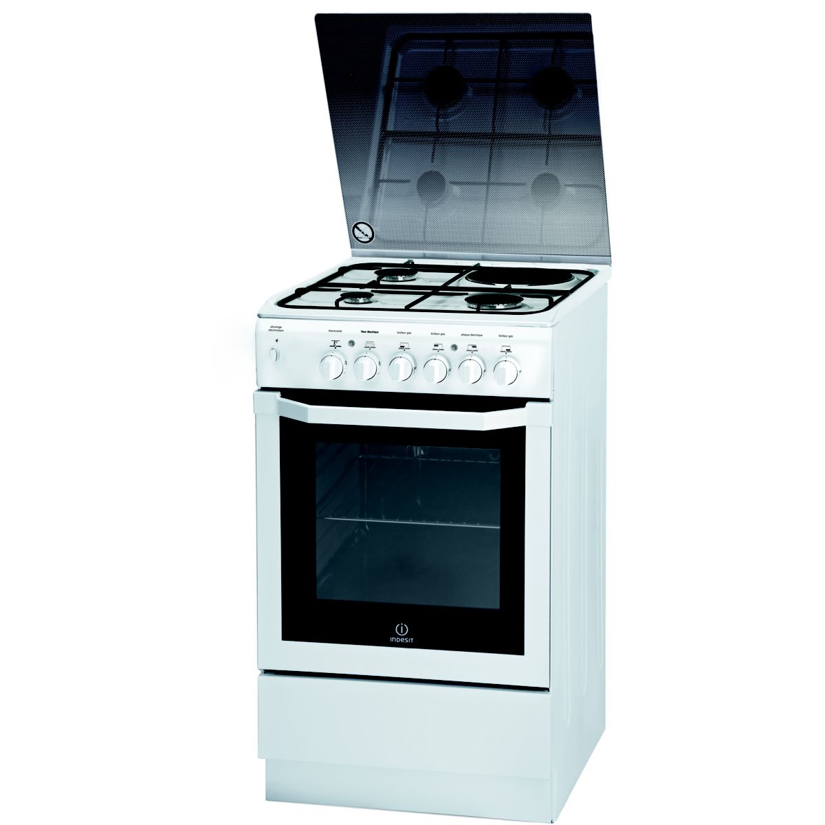 Cuisinière mixte INDESIT IW5MSCGA(W)/FR