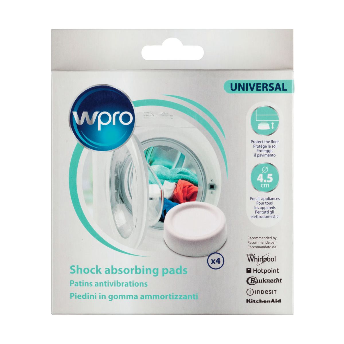 Patin anti vibration WPRO 4 PATINS ANTIVIBRATIONS