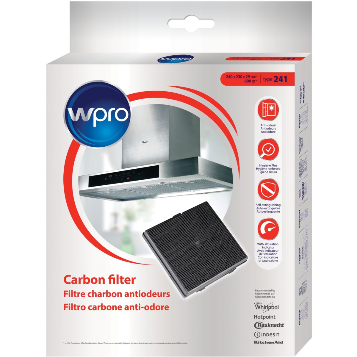 Filtre WPRO CHF007/1