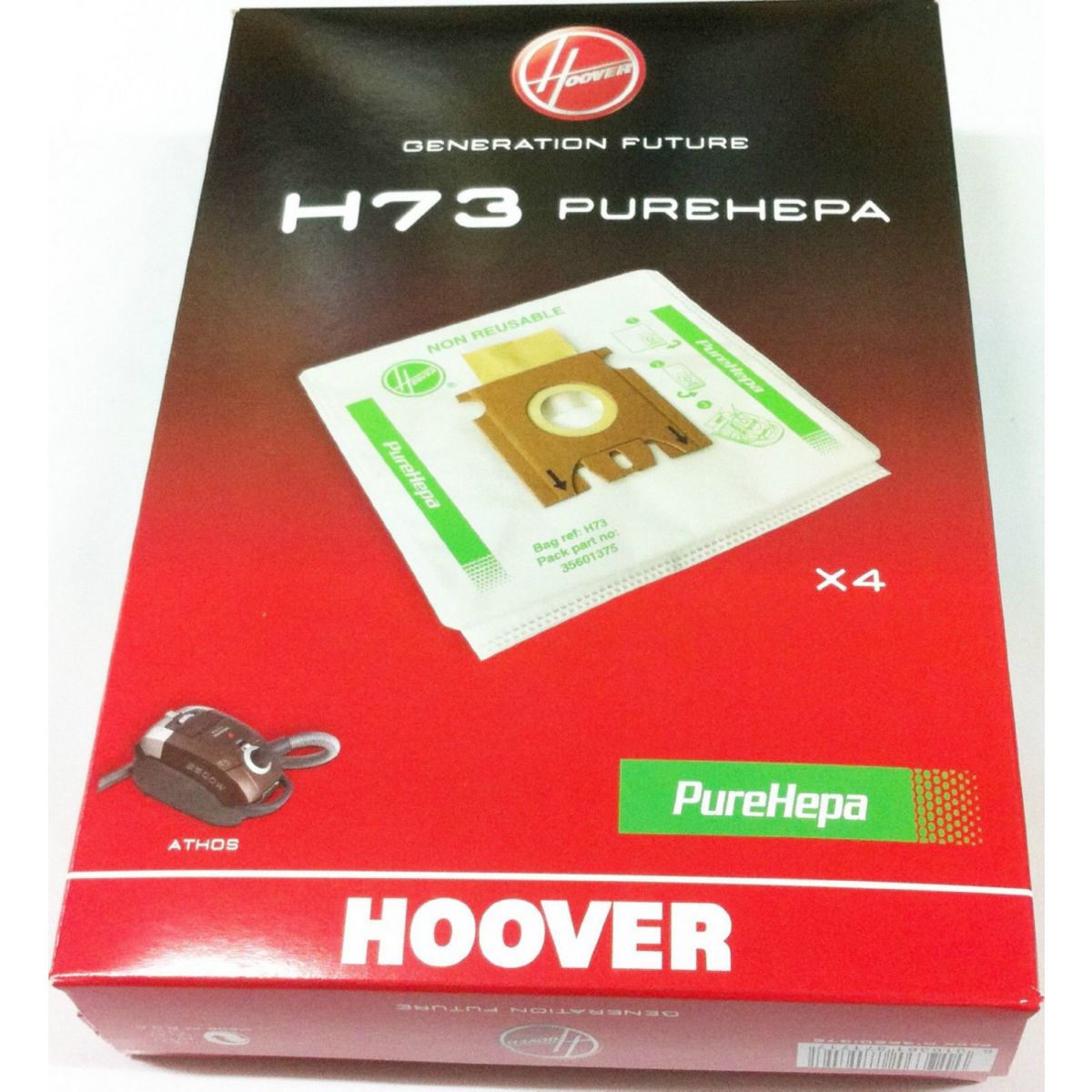 Sac aspirateur HOOVER H73 Sac microfibre EPA x4