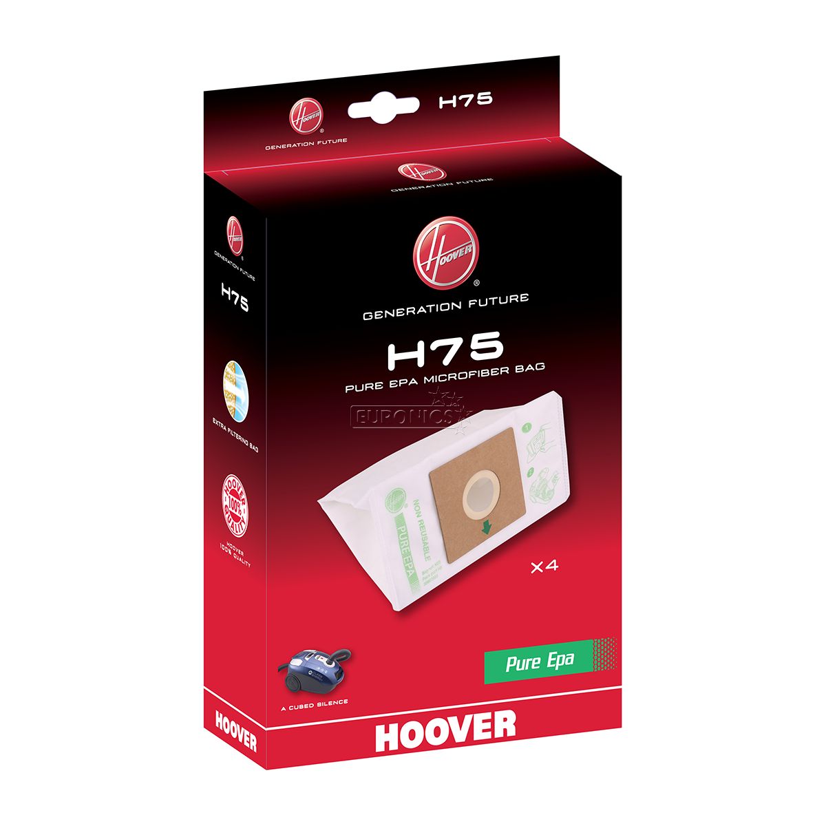 Sac aspirateur HOOVER H 75 Sac microfibre EPA x4