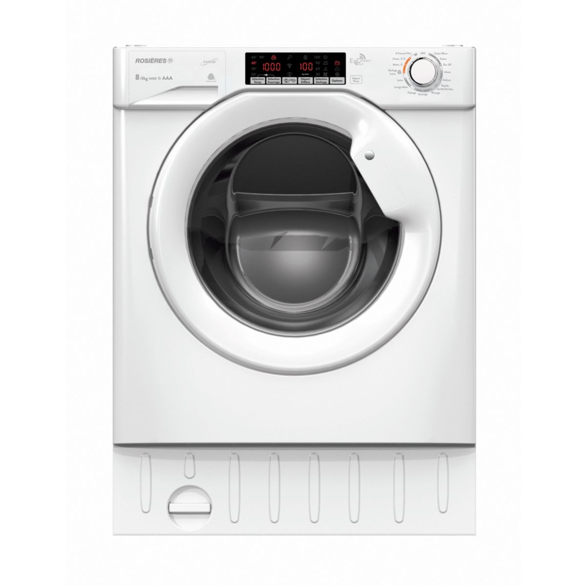 Lave linge séchant hublot encastrable ROSIERES RILS 8514TI