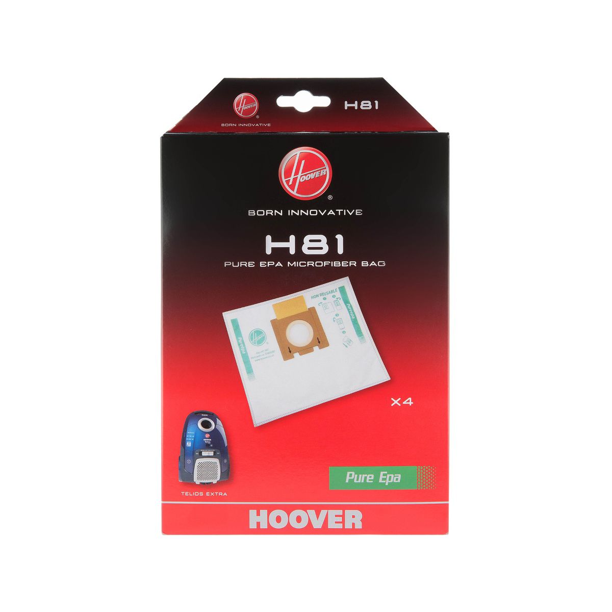 Sac aspirateur HOOVER H81 Sac microfibre x4