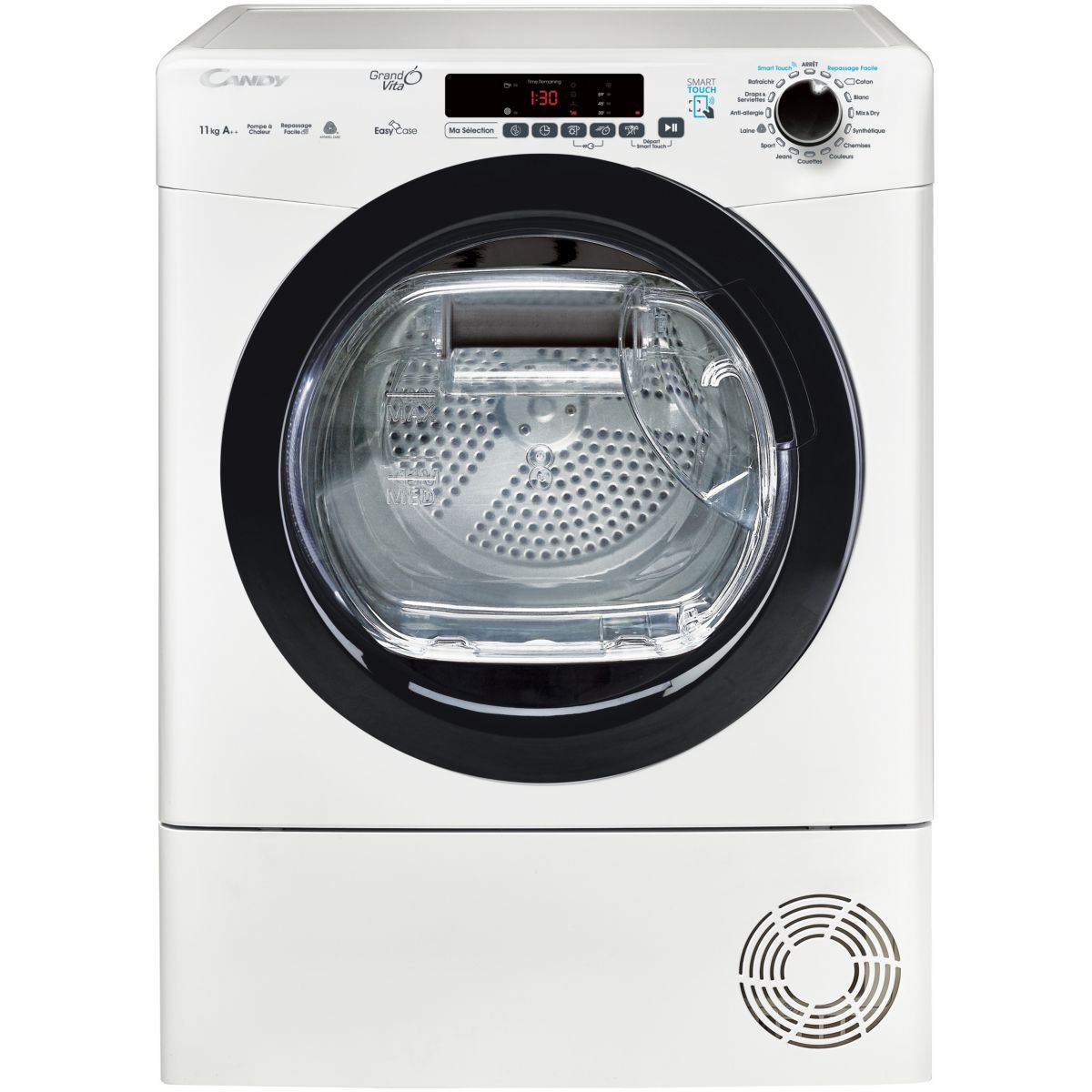 Sèche linge pompe à chaleur CANDY GVS H11A2DBEX-48
