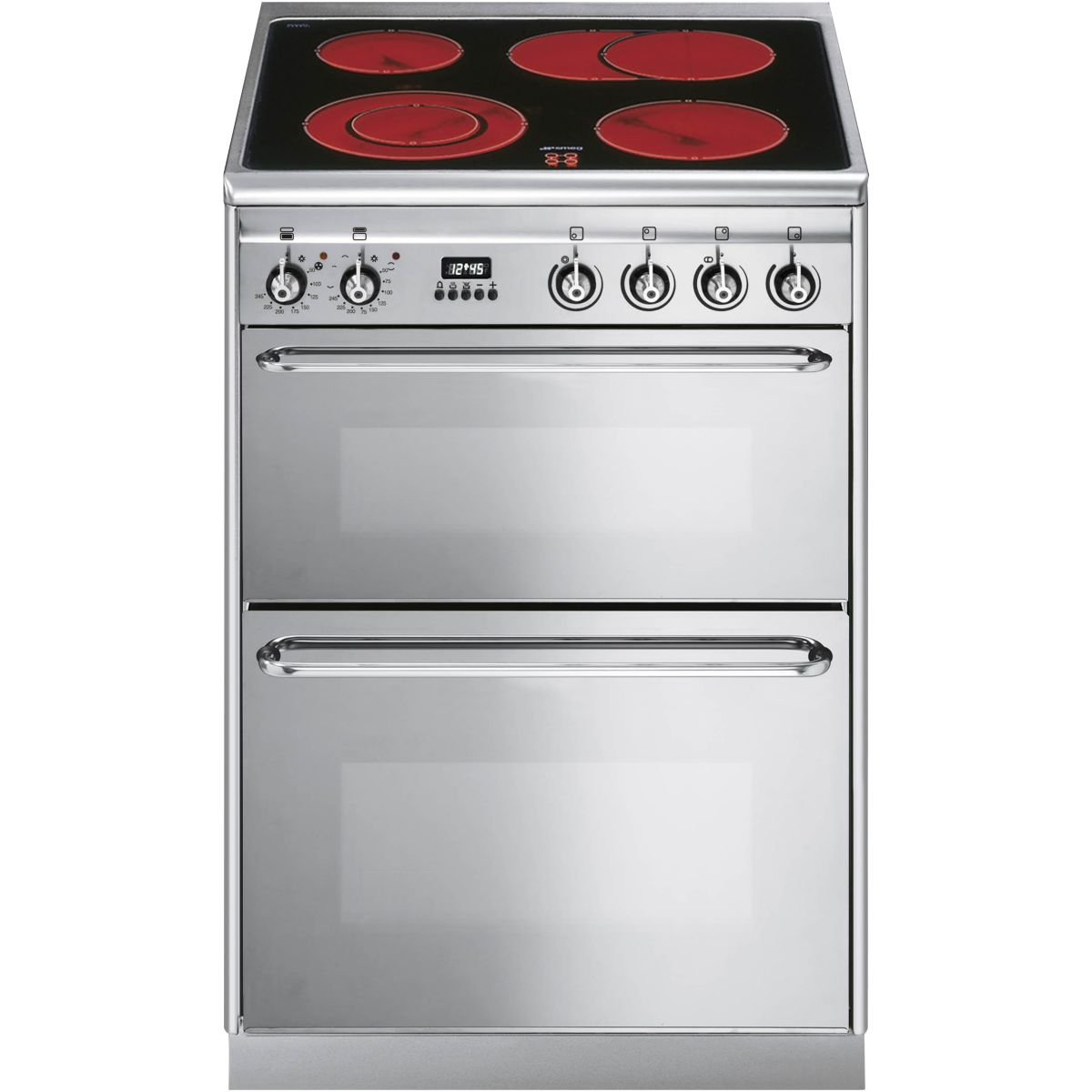 Cuisinière vitrocéramique SMEG SCB62CMX8