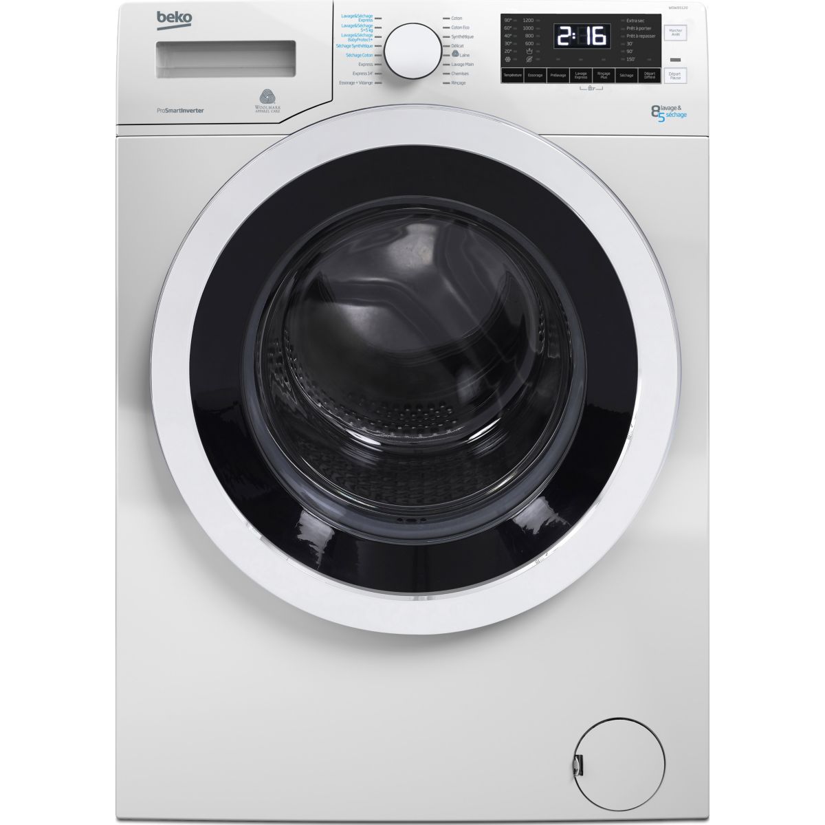 Lave linge séchant hublot BEKO WDW85120