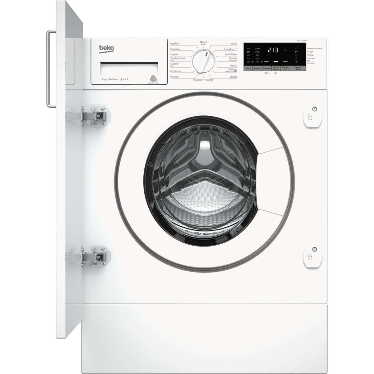 Lave linge hublot encastrable BEKO WITC7612B0W