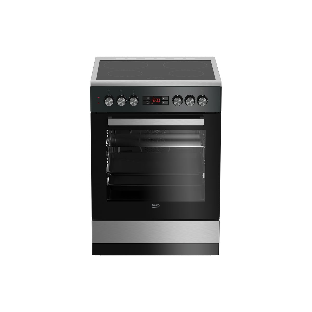 Cuisinière vitrocéramique BEKO FSE67301XCS