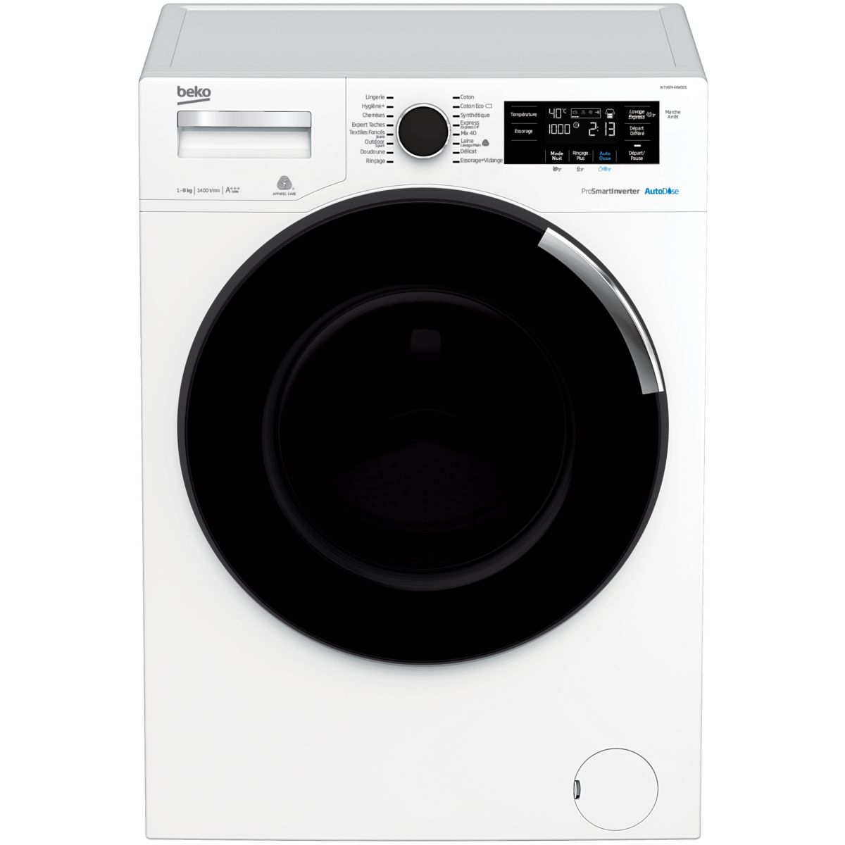 Lave linge hublot BEKO WTV8744XWDOS
