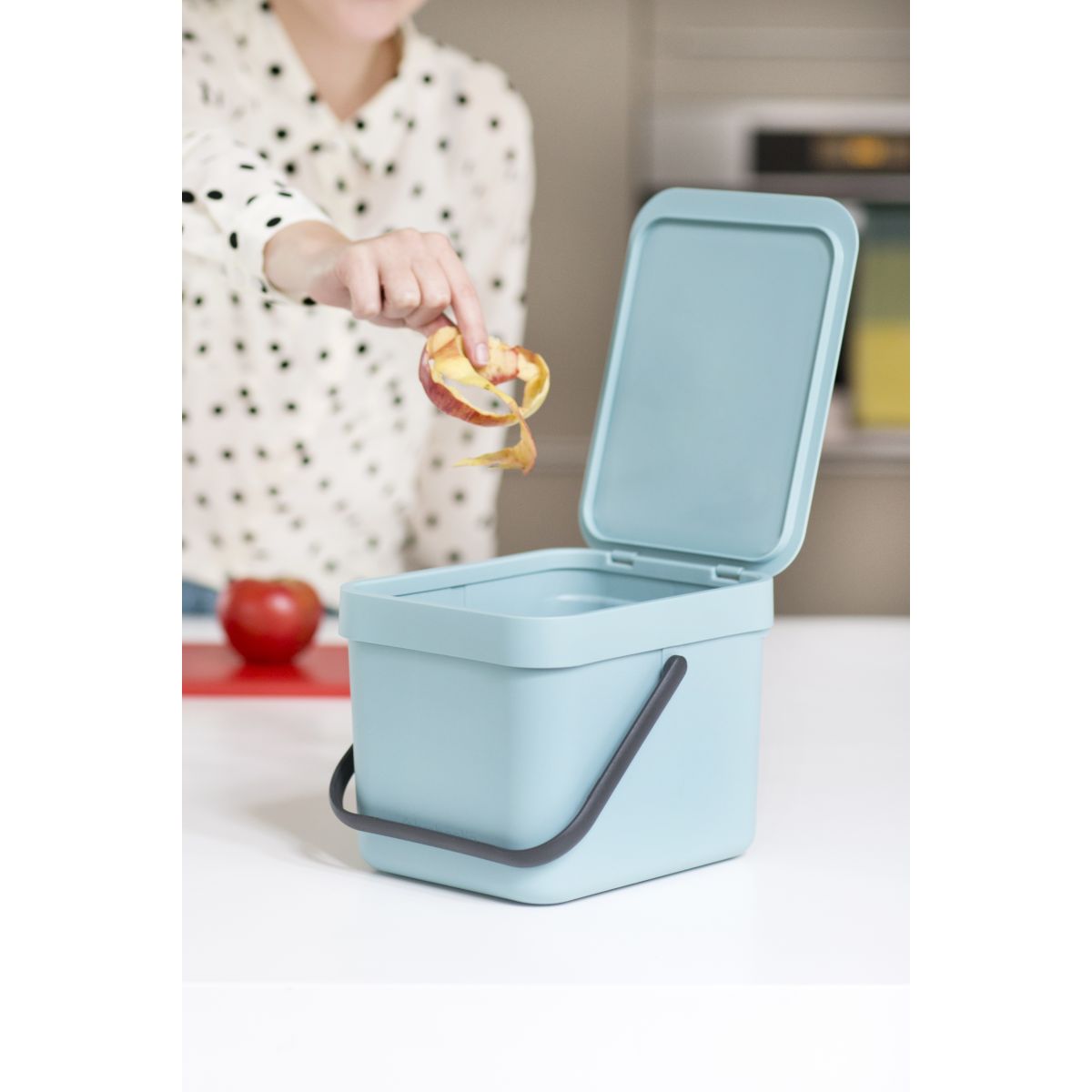Poubelle manuelle BRABANTIA Waste Bin Sort & Go 6L Mint