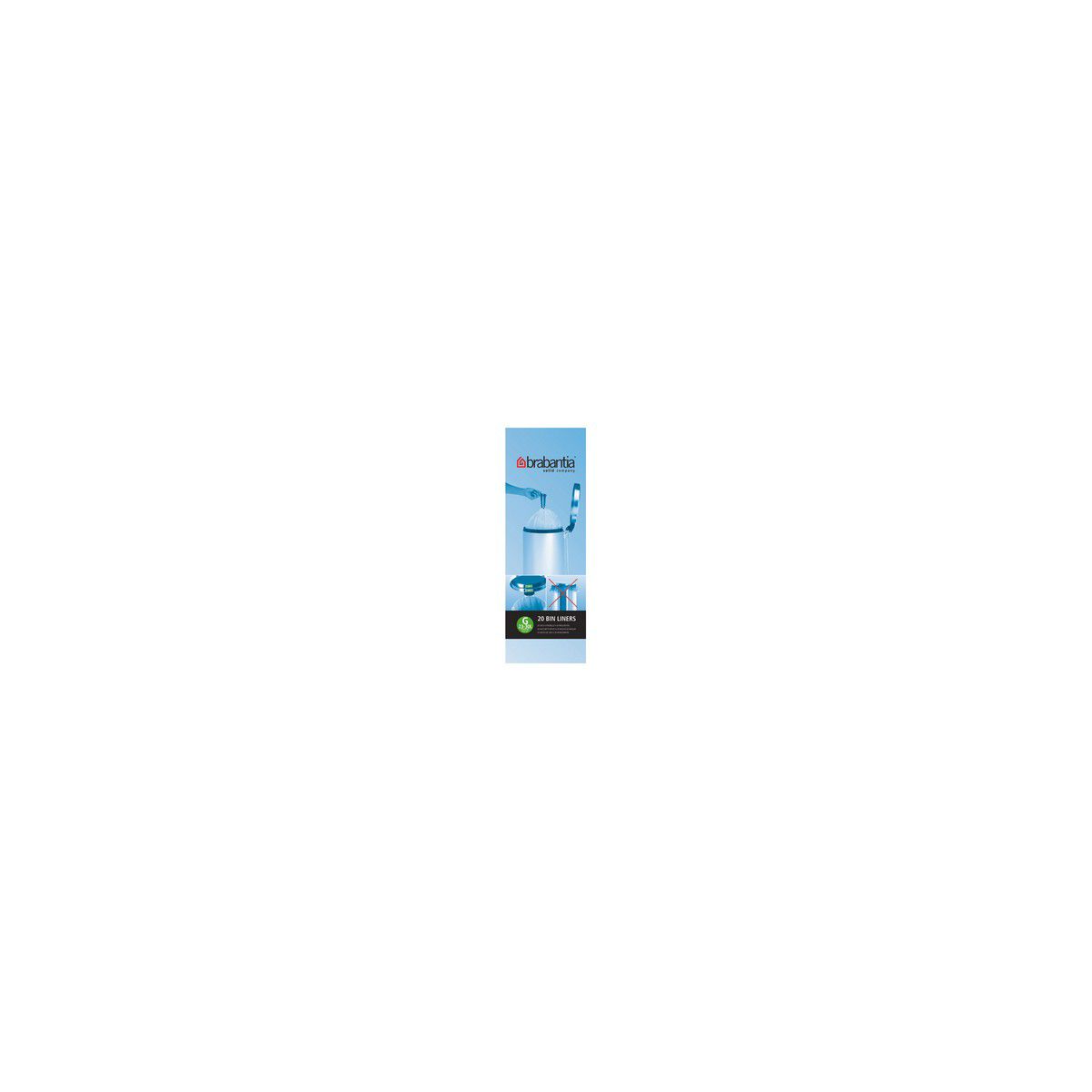Sac poubelle BRABANTIA 30 L - rouleau de 20 sacs