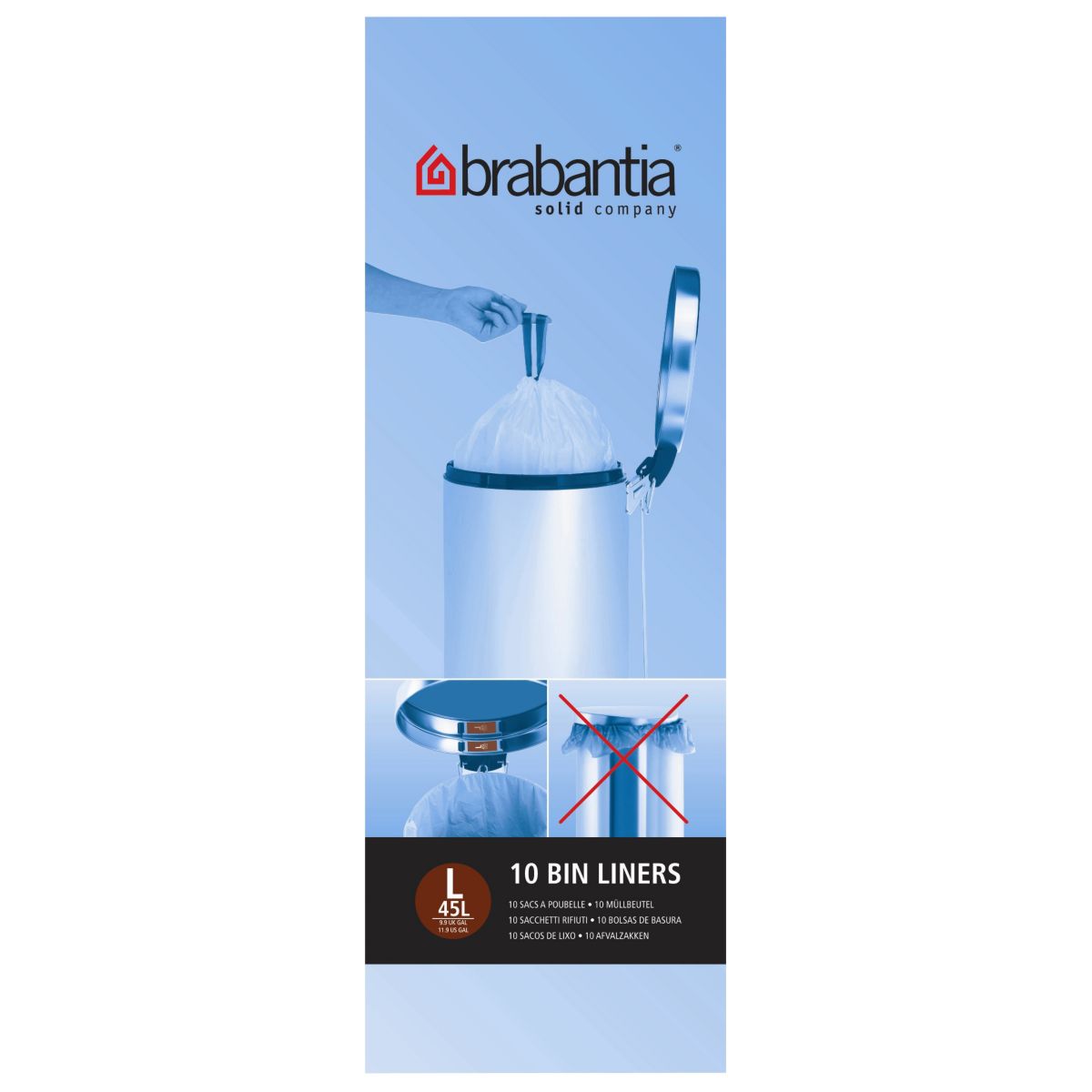 Sac poubelle BRABANTIA 45L - rouleau de