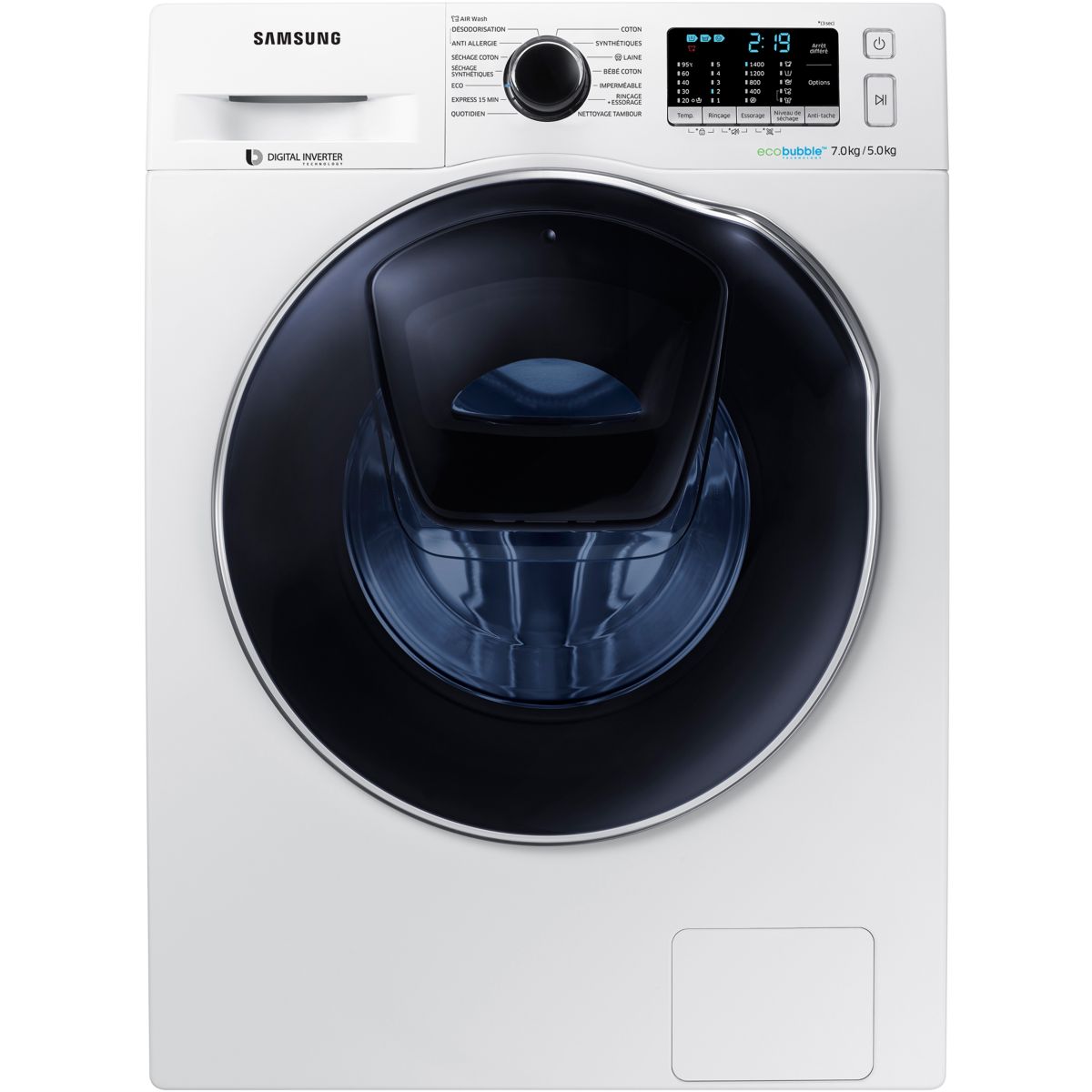 Lave linge séchant hublot SAMSUNG WD70K5B10OW