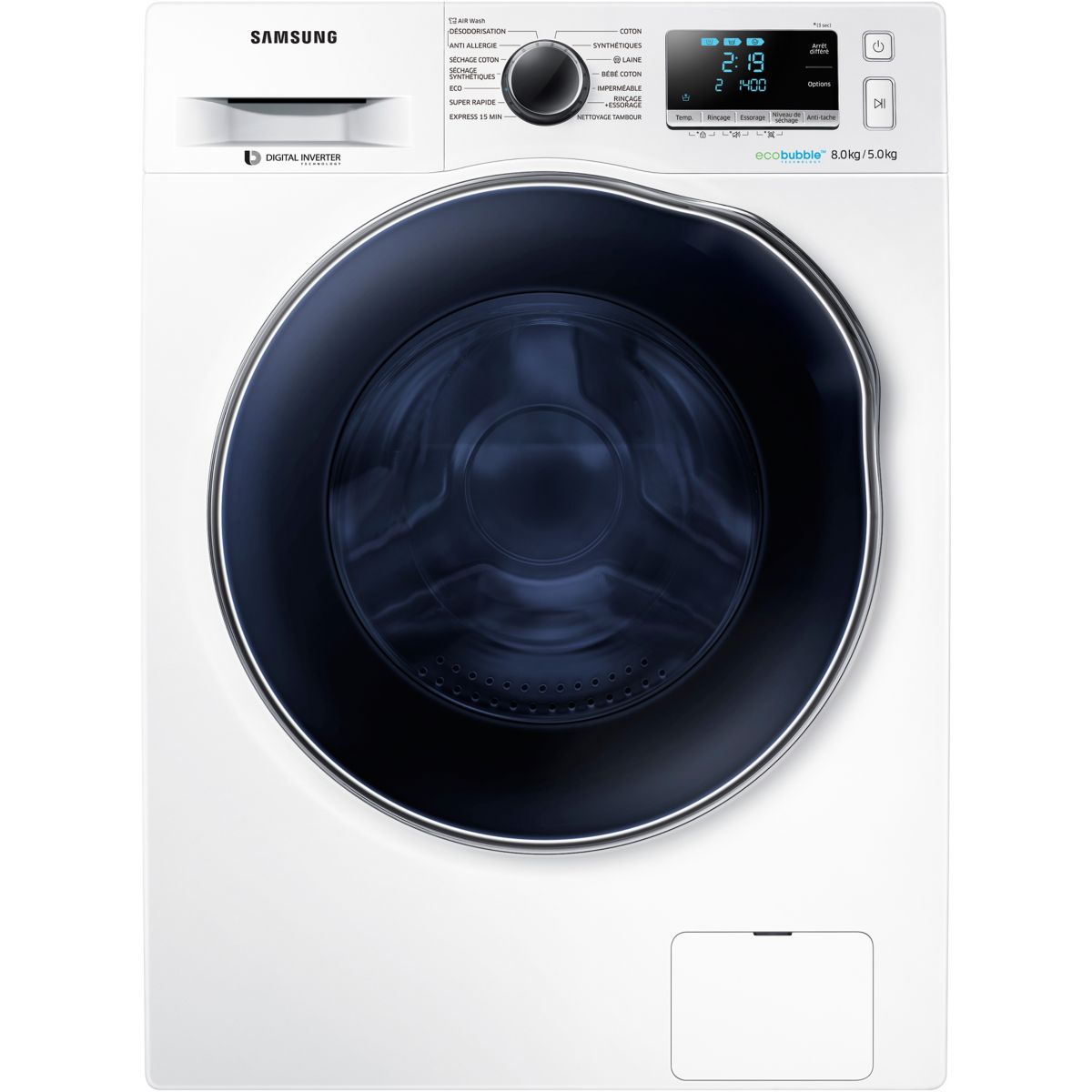 Lave linge séchant hublot SAMSUNG WD80J6A10AW