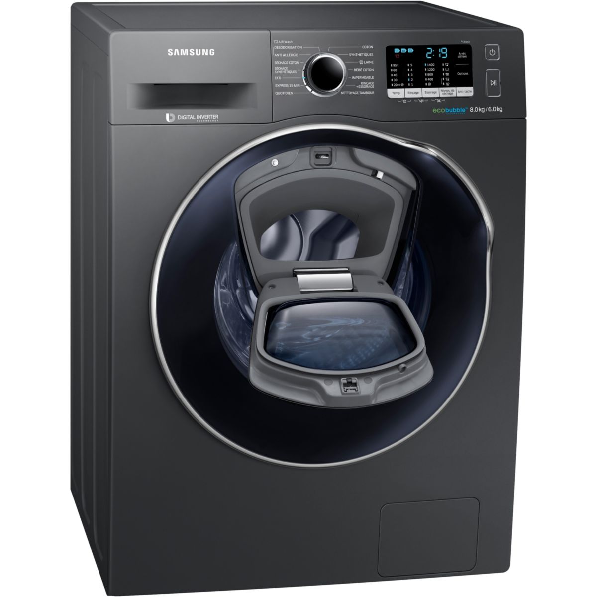 Lave linge séchant hublot SAMSUNG EX WD80K5B10OX