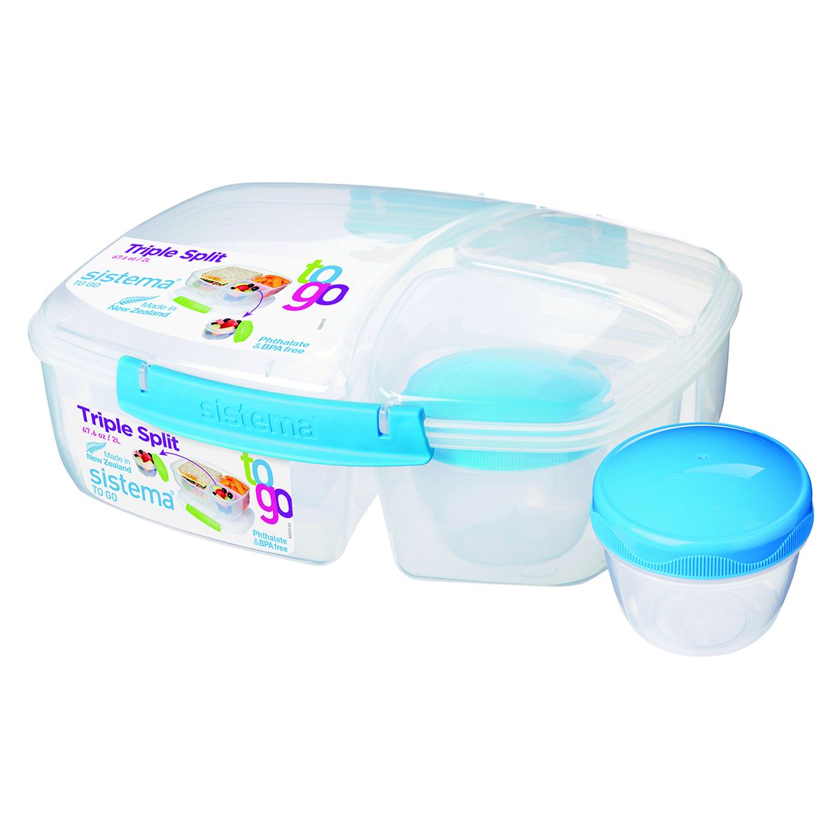 Lunch box SISTEMA To Go 2L 3 compartiments + boîte yaourt